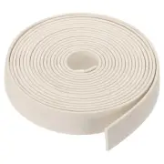 1"Wx1/8"Tx16.4Ft Silicone Foam Seal Strip, Square Weather Stripping, White
