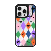 iPhone 16 Pro Mirror Ring Stand Case MagSafe Compatible mo pattern
