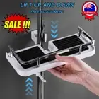Bathroom Hanging Pole Shower Caddy Basket Storage Shelf Organiser Tray Rack RL