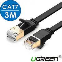 在飛比找Yahoo奇摩購物中心優惠-綠聯 CAT7網路線 FLAT版 3M