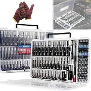 Allalonga Magnetic Nut Driver Set, Allalonga 80 Piece Magnetic Impact Nut Driver Set, Industrial-Grade Anti-Slip Powerful Magnetism Screwdriver Bits, Switchable Screwdriver Drill Bit Set (80 Piece)