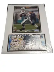 USPS Licensed, Peyton Manning Colts Super Bowl XLI Photos W/Team & 39 Cent Stamp