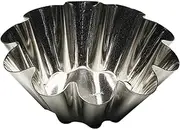 Gobel Fluted Brioche Heavy Tinned Steel Mold - 4"