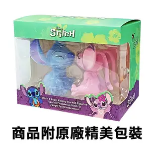 【正版授權】Enesco 毛茸茸 史迪奇和安琪 塑像 公仔 精品雕塑 星際寶貝 Stitch 迪士尼 Disney - 376872