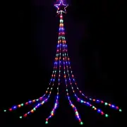 Jingle Jollys 3M Christmas String Lights 200 LED Motif Fairy Curtain Light Decor