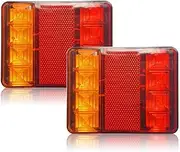 Boat Trailer tail lights LED Stop Tail Lights Boat Truck Submersible LED Lights