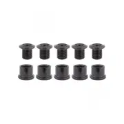ORIGIN8 Thruster 2x Road Bolt Set Steel M8x8.5mm Bolt (x5) Nut (x5) Black