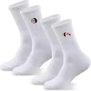 [Jadive] 2 Pairs of Funny Socks Breathable Sports Socks Tennis Socks Crew Socks for Women Men Gifts
