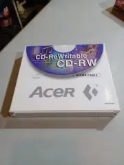 ACER CD-RW 650MB/74 min. CD-RW Compact Disc ***FACTORY SEALED***NEW***