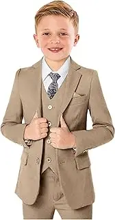 [KEYWANTS] Boys’ Formal Suit 5 Piece Set, Toddler Tuxedos for Wedding, Suits for Teens Boy Dress School Clothes