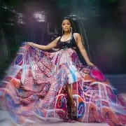 EMILIO PUCCI Red Carpet,Runway Sequins,Silk Ruffled Long dress It 40,US 2-6/XS-S