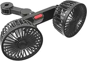 Baby Car Fan - Car Fan | 360 Degree Rotation Double Heads 3 Speeds Adjustable Cooling Ventilador For Camping Golf Cart Treadmill