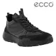 【ecco】RETRO SNEAKER M 復古拼接皮革休閒運動鞋 男鞋(黑色 52490451094)