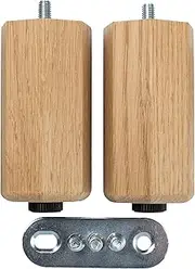 IKEA ULLARP Furniture Legs for BESTA Systems, Solid Oak, 504.899.22, 10cm - Pack of 2