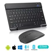 Spanish French Mini Wireless Keyboard Mouse Set Waterproof For Mac Apple PC