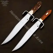 Pair of Custom Made Hand Forged 5160 Spring Steel Hell Belle's Bowie Replica 4mm