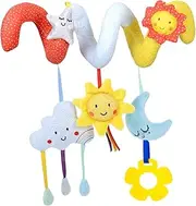 Baby Hanging Toys Soft Spiral Stroller Toy Newborn Stroller Pendant for 0-6 Months Baby Toys