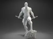 Midnight Daredevil Figure Resin Model 3D printing Unpainted Unassembled GK Kit