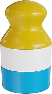 WADY Portable Sunscreen Applicator, Refillable Travel Dispenser Bottle with Suncream, Lotion Sponge Roller for Even Application, Travel Friendly Design (Blue)