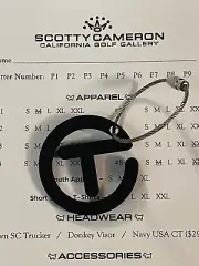 Scotty Cameron KeyFob CircleT Black BONUS Soft Touch READ