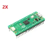 2X Raspberry Pi Pico H-With Soldered Headers & 3-pin JTAG connector