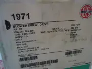 US Motors 1971 Direct Drive Fan & Blower 1/4 HP 1-Phase 1075 RPM Motor