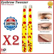 Professional Eyebrow Tweezers Slant Tip |Precision Hair Tweezer for Men & Women