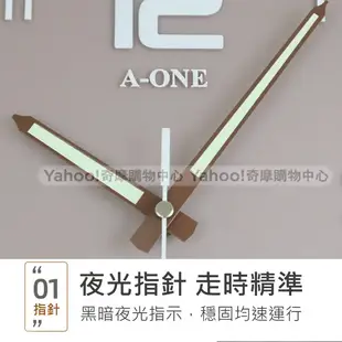 A-ONE 莫蘭迪立體夜光數字方形掛壁時鐘 TG-0340 (7.9折)