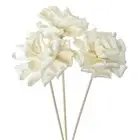 3Pcs Artifical Rose Flower Rattan Stick No Fire Aroma Diffuser Home Fragrance