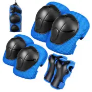 6pcs Kids Elbow Wrist Knee Pads Protective Gears Set Skate Roller Cycling Bike