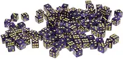 kowaku 100 Pieces of Acrylic D6 Dice 14mm for Casino and Board Games, Purple, 14mm