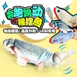 《小橙花寵物》電動逗貓魚 跳跳魚 貓草魚 電動魚 貓咪玩具 寵物玩具 貓玩具 電動跳跳魚  貓薄荷抱枕 逗貓玩具