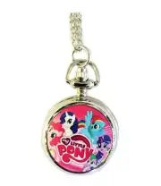 My Little Pony MLP Ponies Pocket Watch Pendant Necklace