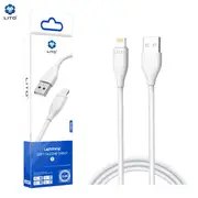 LITO LD03 USB-A to Lightning Liquid Silicone Fast Charging Cable 100cm - White