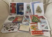 30 Pc Assorted Brands CHRISTMAS GREETING Cards w/Envelopes Lot #48 - NEW