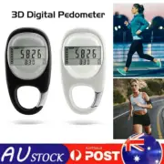 3D Digital Pedometer Running Walking Portable Step Counter With Carabiner Clip