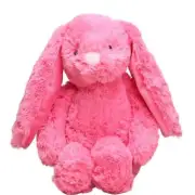 Gitzy Dark Pink Easter Bunny Stuffed Animal for Kids - Easter and Springtime Dec