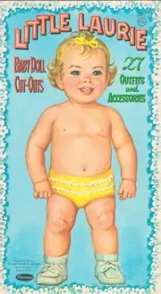 VINTGE UNCUT 1961 LITTLE LAURIE PAPER DOLL RARE WHITMAN~ORG SZ~LASR REPRODUCTION