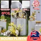 5pcs Round Plinth Cylinder Pedestal Stand Wedding Cake Dessert Flow AU Stand DIY