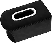 DINHEAROM Car Seat Side Napkin Organizer Durable PU Tissue Holder for Easy Access Vehicle Capacity Car Tissue Dispenser