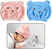 Shower Cap Women 4 Pack, Waterproof Double Layer Shower Cap Elastic Bath Cap Reusable Swim Cap, Large Shower Caps