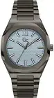 GUESS Collection Z26003G7MF GC Coussin Sleek Metal blue gray Men's Watch NEW