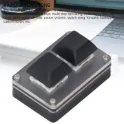 2 Key Keyboard Wired Smart Programmable Shortcut Key USB Keypad with RGB Backlit