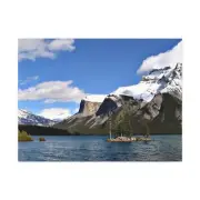Lake Minnewanka Art Canvas Print Home Decor for Office Living Room Ready to Hang
