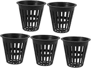 ANDRESLAD Hydroponic Plant Starter Net Cups 2 Inches Plastic Slotted Baskets Aquaponics Mesh Net Cups for Root Aeration Vegetable Growing