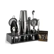 VEVOR Cocktail Shaker Set 13Pcs Bartender Kit Stainless Steel Bar Tools Gunmetal