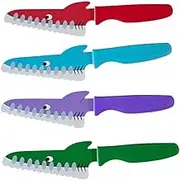 Soffritto Mini Chef 9cm Santoku Knife Shark - Assorted Colour Dispatch