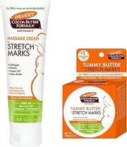 Palmers Coconut Stretch Mark Cream Bundle: 1x Palmers Stretch Mark Cream 125 ML & 1x Palmers Firming Butter 125 gm | Stretch Mark Removal Bundle by Palmers Cocoa Butter