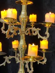 Candelabra Shemadan 9 Candles Handmade Egyptian candlesticks Brass