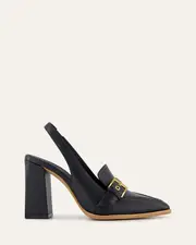 CODIE HIGH HEELS BLACK LEATHER